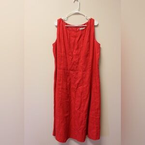 Elegant Red Sleeveless Dress